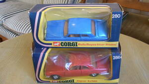 CORGI　280　286　コーギーロールスロイス　シルバーシャドー　ジャガーXJ12C　JAGUAR　ROLLS　ROYCE