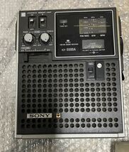 SONY ソニー ICF-5500A 3バンドレシーバー アンティーク ラジオ 昭和レトロ オーディオ機器 当時物_画像3