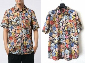 定価2.2万 19S/S Paul Smith COLLECTION アボンデールフローラル プリントシャツ L ポールスミス コレクション 花柄 半袖 ※レタパ無料