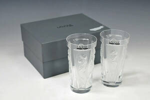 [LALIQUE]lalikpe Agras 2 customer woman god height :13. vanity case attaching * glasswork tumbler 1205002-4