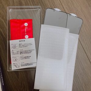 ガラスフィルム iPhone14 強化ガラス 保護フィルム 画面カバー のぞき見防止 ブラック 2枚 未使用