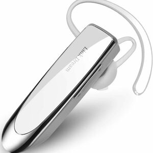 Bluetooth イヤホン マイク内蔵 耳掛け式 片耳 Link Dream ハンズフリー通話 ワイヤレス 白 ケース付き