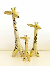 稀少 3体 set Walter Bosse giraffe ウォルターボッセ キリン big size マジョリカ　アンティーク　アラビア　リサラーソン_画像1