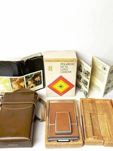  beautiful goods initial model rare PORAROID Polaroid SX-70 LAND CAMERA Land camera original box shoulder booklet attaching 