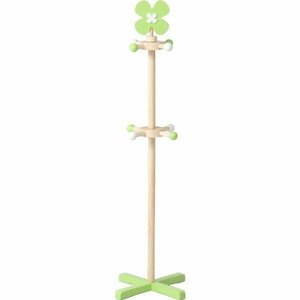  free shipping / baby hanger Kids hanger paul (pole) hanger Kids paul (pole) hanger child storage clover width 37cm height 120cm green green / new goods 