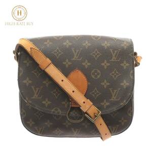 1円スタート LOUIS VUITTON ルイヴィトン サンクルーGM FH0911 モノグラム ショルダーバッグ 斜め掛け クロスボディ ブラウン レディース