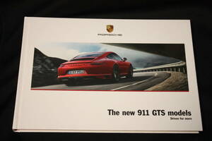 ★2017年モデル ポルシェ The new 911 GTS models 日本語厚口カタログ(カレラGTS/カレラ4GTS/各カブリオレ/タルガ4GTS) Porsche 991後期型