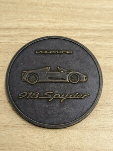 ★2014年 ポルシェ純正カレンダー付属コイン（ポルシェ918スパイダー) Porsche 918 Spyder　Art In Motion 2014