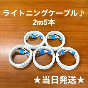 2m5本ライトニングケーブル純正品質Lightning充電CABLEiPadケーブルIphone充電iPhoneライトニングケーブルAppleスマホスマートフォン