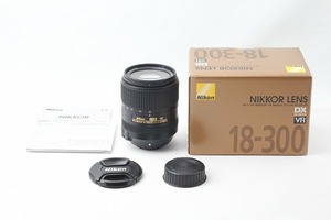 ◆超極上美品◆ニコン Nikon AF-S DX Nikkor 18-300mm F3.5-6.3G ED VR 付属品満載 元箱◇44586