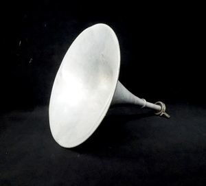 ビンテージ アルミ製 ホーン エジソン型蓄音機 20世紀初頭 SMN604（28-8）