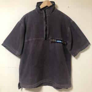 USA製 KAVU カブー 半袖ハーフジップジャケット M パープル チリワックジャケット Tシャツ ベスト patagonia モンベル 