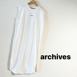 archives アルシーヴ レディース ノースリーブ Tシャツ ワンピース