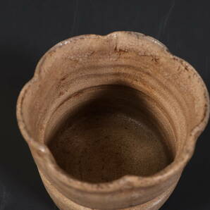 【和】(9344) 時代古作 古美濃 古志野鉄絵筒向付 茶道具 江戸 の画像5