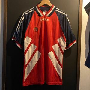 ビンテージ ヴィンテージ アディダス adidas ノルウェー 代表 ユニフォーム ゲームシャツ サッカー イングランド製 90s 94/95