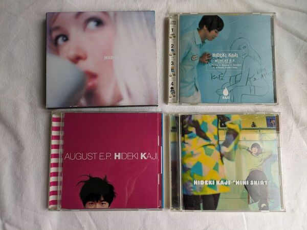 カジヒデキ CD4枚「tea」「ミニ・スカート / MINI SKIRT」「MUSCAT E.P.」「AUGUSTE.P.」