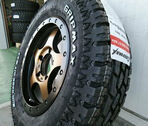 ジムニー タイヤホイール 新品4本セット GRIPMAX RT ホワイトレター 185/85R16 BDX05