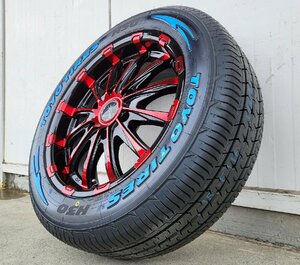 TOYO H30 215/60R17 Bounty Collection BD12 車検対応 200系ハイエース タイヤホイールセット 17インチ ホワイトレター