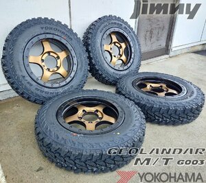 JB64 JB23 ジムニー専用 YOKOHAMA ジオランダー MT G003 175/80R16 185/85R16 195R16 6.50R16 7.00R16 16インチ タイヤホイールセット