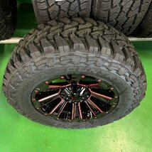 ハイラックス パジェロ サーフ 17インチ ホイール タイヤセット DeathRock トーヨー オープンカントリーMT 265/65R17 4本セット_画像10