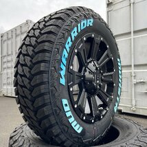 デリカD5 エクストレイル 16インチ モンスタ マッドウォーリアー 215/70R16 235/70R16 タイヤホイール ホワイトレター DeathRock_画像3