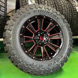 ハイラックス パジェロ サーフ 17インチ ホイール タイヤセット DeathRock トーヨー オープンカントリーMT 265/65R17 4本セット