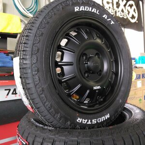 NV200 バネット デリカ D3 タイヤホイール MUDSTAR Radial AT 175/65R14 ホワイトレター 14インチ NOEL