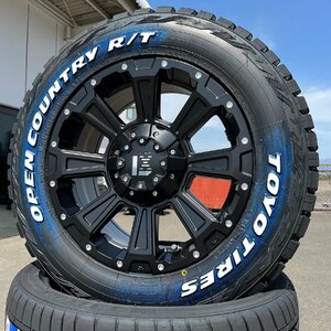 車検対応 ハイエース200系 タイヤホイール トーヨータイヤ オープンカントリー RT 215/65R16 ホワイトレター 16インチ DeathRock