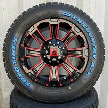 【車検対応】200系ハイエース TOYO OPEN COUNTRY AT3 215/65R16 16インチ タイヤホイール DeathRock デスロック ホワイトレター_画像1