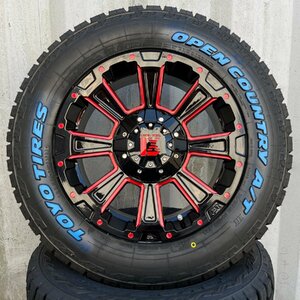 【車検対応】200系ハイエース TOYO OPEN COUNTRY AT3 215/65R16 16インチ タイヤホイール DeathRock デスロック ホワイトレター