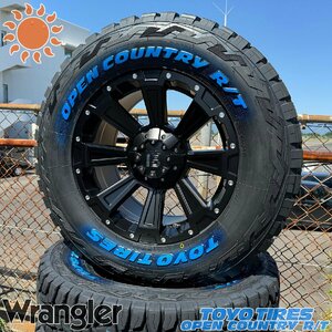 ラングラー JK JL 17インチ タイヤホイールセット 4本セット 1台分 トーヨー オープンカントリーRT 285/70R17 ホワイトレター DeathRock