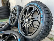 売れ筋商品！軽バン アトレーワゴン タイヤホイール 4本セット トーヨー オープンカントリーRT 165/60R15 15インチ MUD-X ホワイトレター_画像3