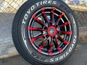 車検対応 200系ハイエース タイヤホイールセット 17インチ TOYO H30 215/60R17 Bounty Collection BD12 ホワイトレター