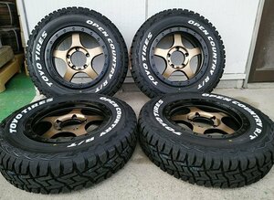 ジムニー タイヤホイール 16インチ BDX05 TOYO オープンカントリーRT 185/85R16 ホワイトレター 新品4本セット