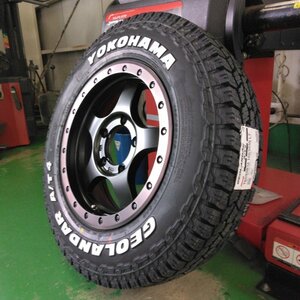 ジムニー JB64 JB23 タイヤホイール ヨコハマ ジオランダー AT4 185/85R16 ホワイトレター 16インチ BDX05