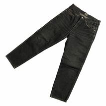 89年製 ヴィンテージ ■ Levi's リーバイス ■ 635-54 シルバータブ 激シブ色落ち ブラックデニム 31_画像1