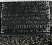 89年製 ヴィンテージ ■ Levi's リーバイス ■ 635-54 シルバータブ 激シブ色落ち ブラックデニム 31_画像5