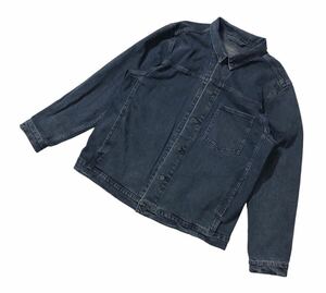 大きいサイズ ● Levi's リーバイス ● ロゴ ラベル ストレッチ素材 デニム ジャケット ジージャン グレー系 XL