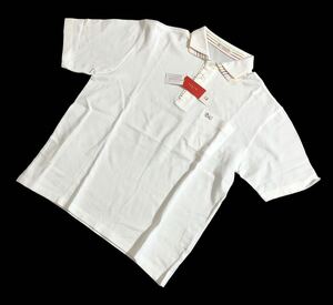 未着用 タグ付 定価 1.4万 ■ VAGIIE SPORT バジエ ■ ロゴ ワッペン 半袖 ポロシャツ ホワイト 48