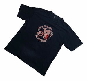 ■ 45RPM フォーティーファイブアールピーエム ■ フロント ビッグ ロゴ プリント 半袖 Tシャツ ネイビー 5