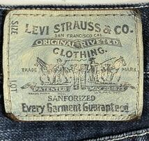 ■ Levi's リーバイス ■ SP503-0306 革パッチ 赤タブ 激シブ色落ち ユーズド ダメージ加工 ハーフ インディゴデニム 36_画像5