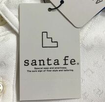 未着用 タグ付 定価 1.7万 ■ santa fe サンタフェ ■ ロゴ 総柄 半袖 ポロシャツ ホワイト 52_画像6