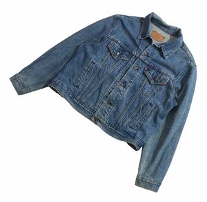 90s ヴィンテージ ■ Levi's リーバイス ■ 70506-0214 激シブ色落ち 4ポケット デニム トラッカー ジャケット インディゴブルー 46R 