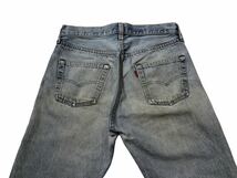 80s ヴィンテージ 赤耳モデル ● Levi's リーバイス ● 501 激シブ色落ち インディゴデニム 32/38_画像5