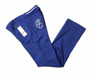  not yet have on tag attaching regular price 2.3 ten thousand * CASTELBAJAC SPORT Castelbajac * house . Logo embroidery stretch material Golf pants blue 46