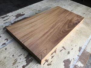 送料無料！【U252C】欅 436×240～248×33㎜ ケヤキ 乾燥材 木工 DIY 材木 天然木 無垢材《銘木すずめや》