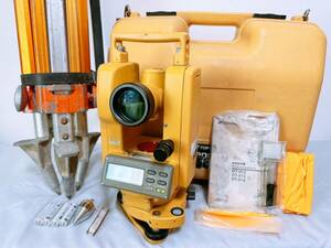 【動作確認済】トプコン デジタルセオドライト レーザーポインタ搭載 DT-200シリーズ DT-213 三脚付き TOPCON/測量機/墨出し/NO.1