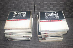 オープンデッキテープ18本　SCOTCH Magnetic Tape　150　18本　スコッチオーディオ録音レコーディングテープ　使用済み　汚れあり