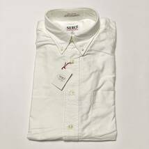 新品 アメリカ製◆SERO◆オックスフォード ボタンダウン シャツ ホワイト 白 長袖シャツ セロ 15 33 USA製 長袖 _画像3