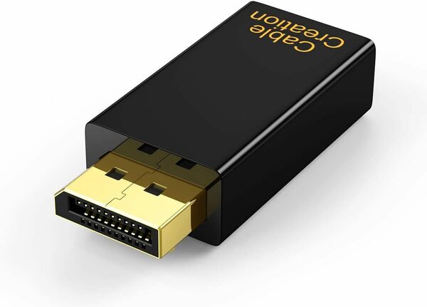 送料無料★未使用に近い★CableCreation★DP to HDMI 変換コネクタ　DisplayPort (オス) HDMI (メス) 変換アダプタ